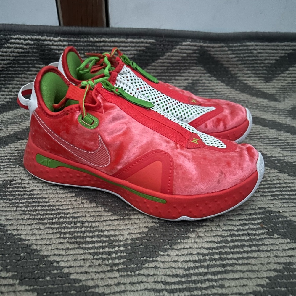 Nike Kids Red and Green Sneakers